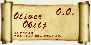 Oliver Okilj vizit kartica